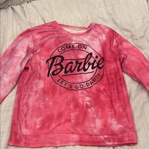 Barbie Pink Tie-Dye  Sweatshirt/ long sleeve shirt.
